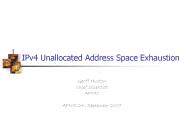 IPv4%20Unallocated%20Address%20Space%20Exhaustion