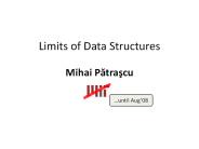 Limits of Data Structures