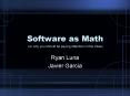 Software as Math PowerPoint PPT Presentation