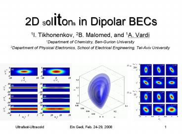 2D Solitons in Dipolar BECs