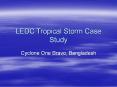 LEDC Tropical Storm Case Study PowerPoint PPT Presentation