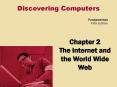 Chapter 2 The Internet and the World Wide Web PowerPoint PPT Presentation