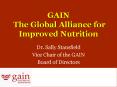 GAIN The Global Alliance for Improved Nutrition PowerPoint PPT Presentation