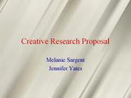 Creative Research Proposal