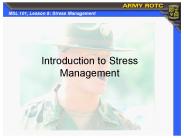 Introduction to Stress Management
