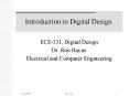 Introduction to Digital Design PowerPoint PPT Presentation