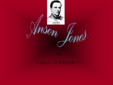 Anson Jones