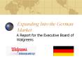 Expanding Into the German Market PowerPoint PPT Presentation