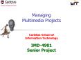 Managing Multimedia Projects PowerPoint PPT Presentation