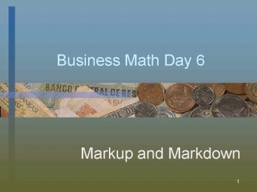 Business Math Day 6