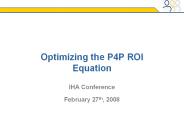 Optimizing the P4P ROI Equation