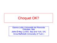 Choquet OK?