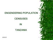 ENGENDERING POPULATION  CENSUSES 