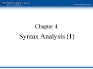 Chapter 4. Syntax Analysis (1)