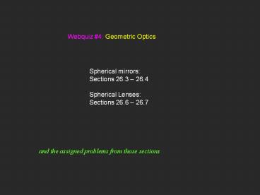 Refraction and Snell's Law