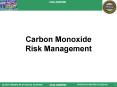Carbon Monoxide Risk Management PowerPoint PPT Presentation