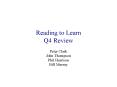 Reading to Learn Q4 Review PowerPoint PPT Presentation