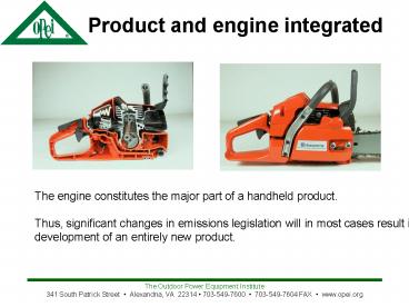 The Outdoor Power Equipment Institute