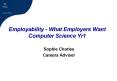 Employability What Employers Want Computer Science Yr1 PowerPoint PPT Presentation