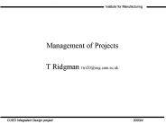 Management of Projects