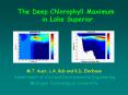 The Deep Chlorophyll Maximum in Lake Superior PowerPoint PPT Presentation