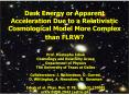 Dark Energy or Apparent Acceleration Due to a Relativistic Cosmological Model More Complex than FLRW? PowerPoint PPT Presentation