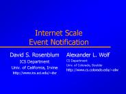 Internet Scale Event Notification