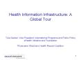 Health Information Infrastructure: A Global Tour PowerPoint PPT Presentation