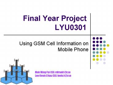 Final Year Project LYU0301