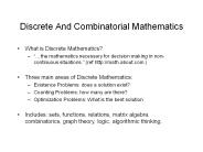 Discrete And Combinatorial Mathematics