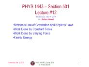 PHYS 1443501, Spring 2004