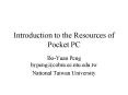 Introduction to the Resources of Pocket PC PowerPoint PPT Presentation