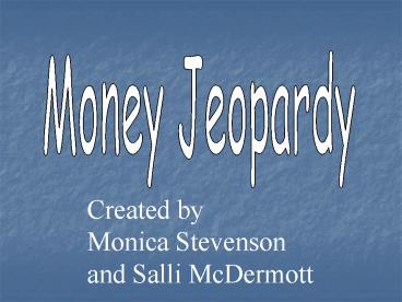 Money Jeopardy