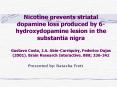 Nicotine prevents striatal dopamine loss produced by 6hydroxydopamine lesion in the substantia nigra PowerPoint PPT Presentation