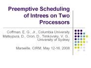 Preemptive Scheduling of Intrees on Two Processors