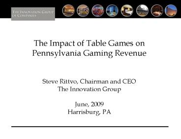 The Impact of Table Games on Pennsylvania Gaming Revenue