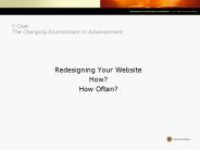 Redesigning Your Website How How Often