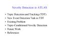 Novelty Detection in ATLAS PowerPoint PPT Presentation