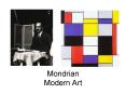 Mondrian Modern Art PowerPoint PPT Presentation