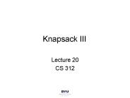 Knapsack III