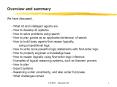 Overview and summary PowerPoint PPT Presentation