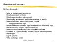 Overview and summary PowerPoint PPT Presentation