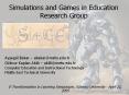 Simulations and Games in Education Research Group PowerPoint PPT Presentation