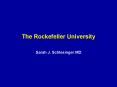 The Rockefeller University PowerPoint PPT Presentation