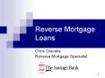 Reverse Mortgage Loans PowerPoint PPT Presentation