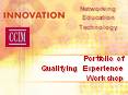 Portfolio of Qualifying Experience Workshop