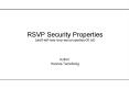 RSVP Security Properties draftietfnsisrsvpsecproperties00'txt PowerPoint PPT Presentation
