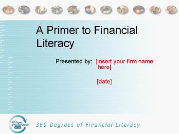 Presented by: insert your firm name here