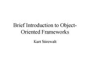 Brief Introduction to ObjectOriented Frameworks