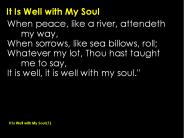 It Is Well with My Soul